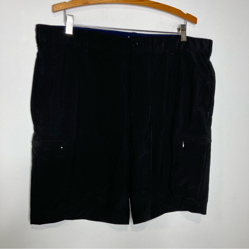 Izod golf black shorts zipper pockets activewear athletic mens size 40 casual